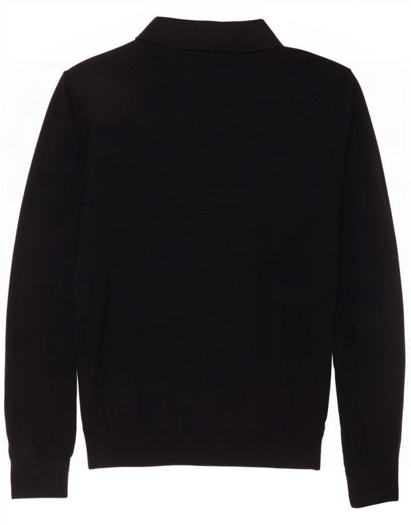 Reiss Mens Polo Neck Jumper Sweater Large Navy Blue Wool