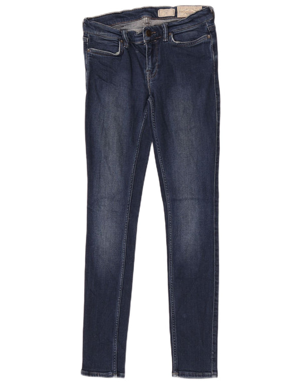 All Saints Ashby Skinny-Jeans mit niedriger Taille für Damen, W27, L30, Blau