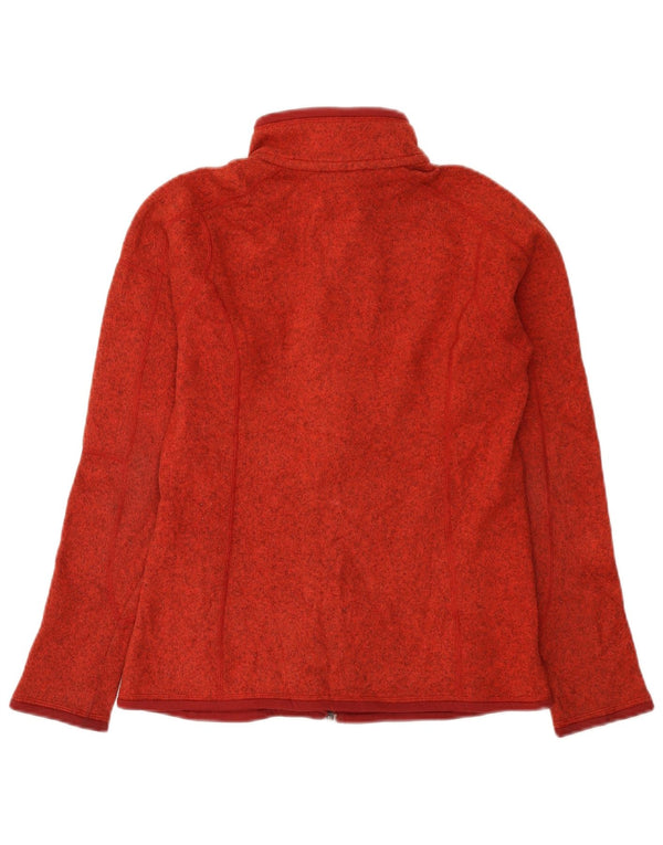 Patagonia Damen-Trainingsanzug-Top-Jacke, UK 10, klein, rot geflecktes Polyester
