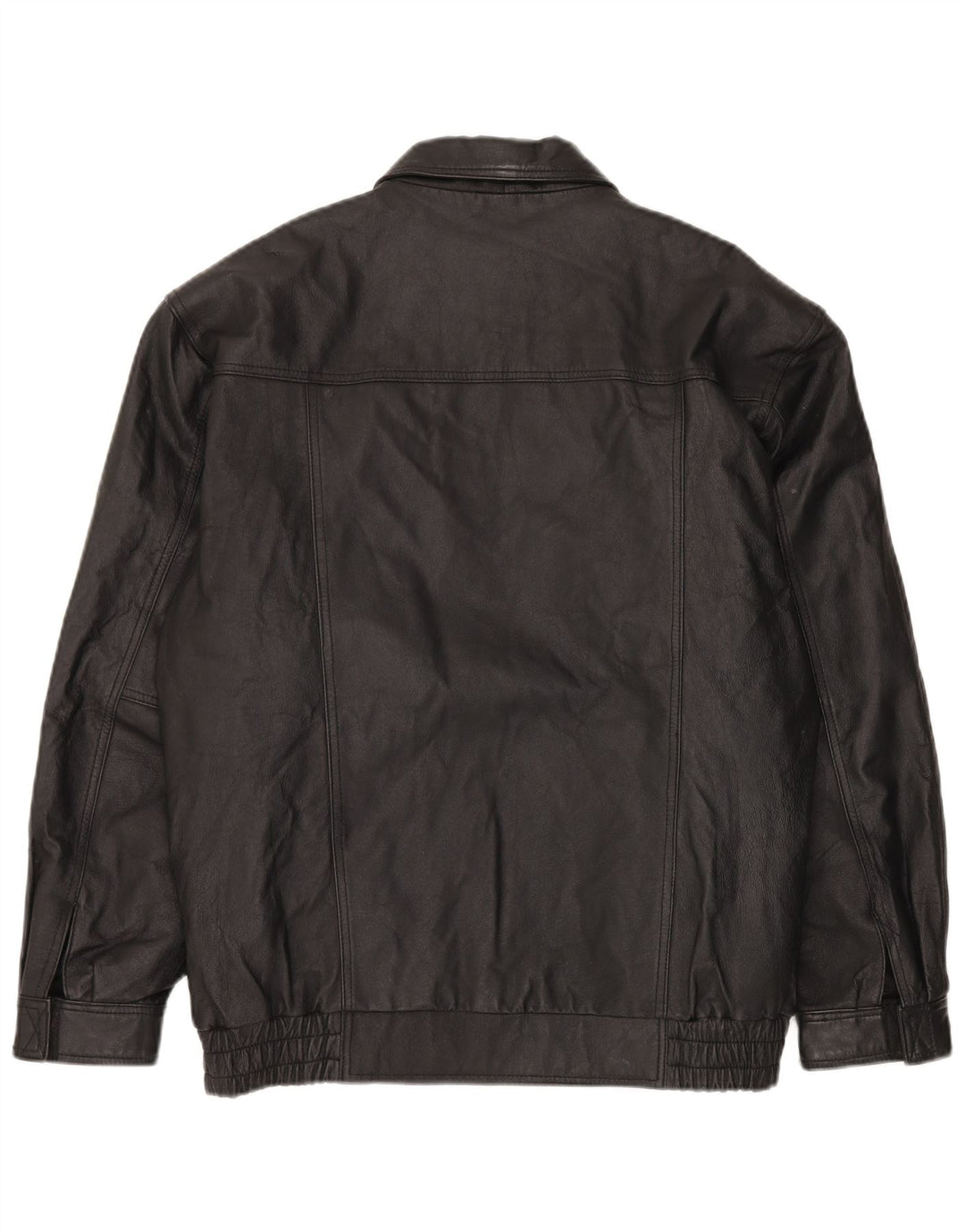 Vintage Herren Lederjacke UK 38 Mittelschwarzes Leder