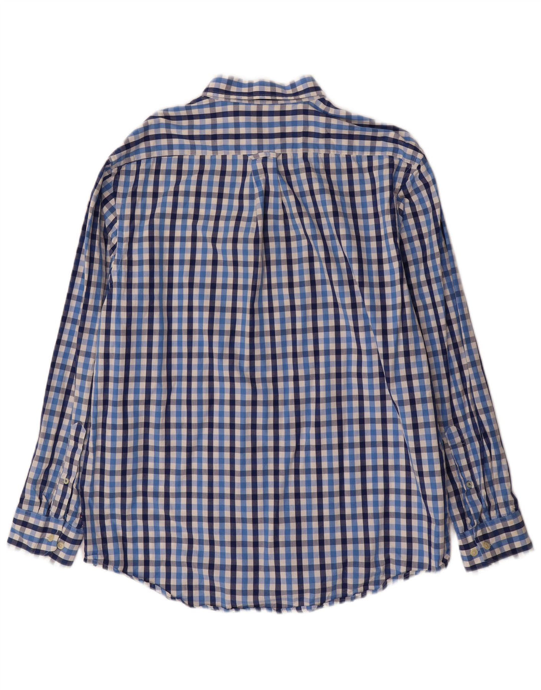 IZOD Herrenhemd, groß, blau kariert, Baumwolle