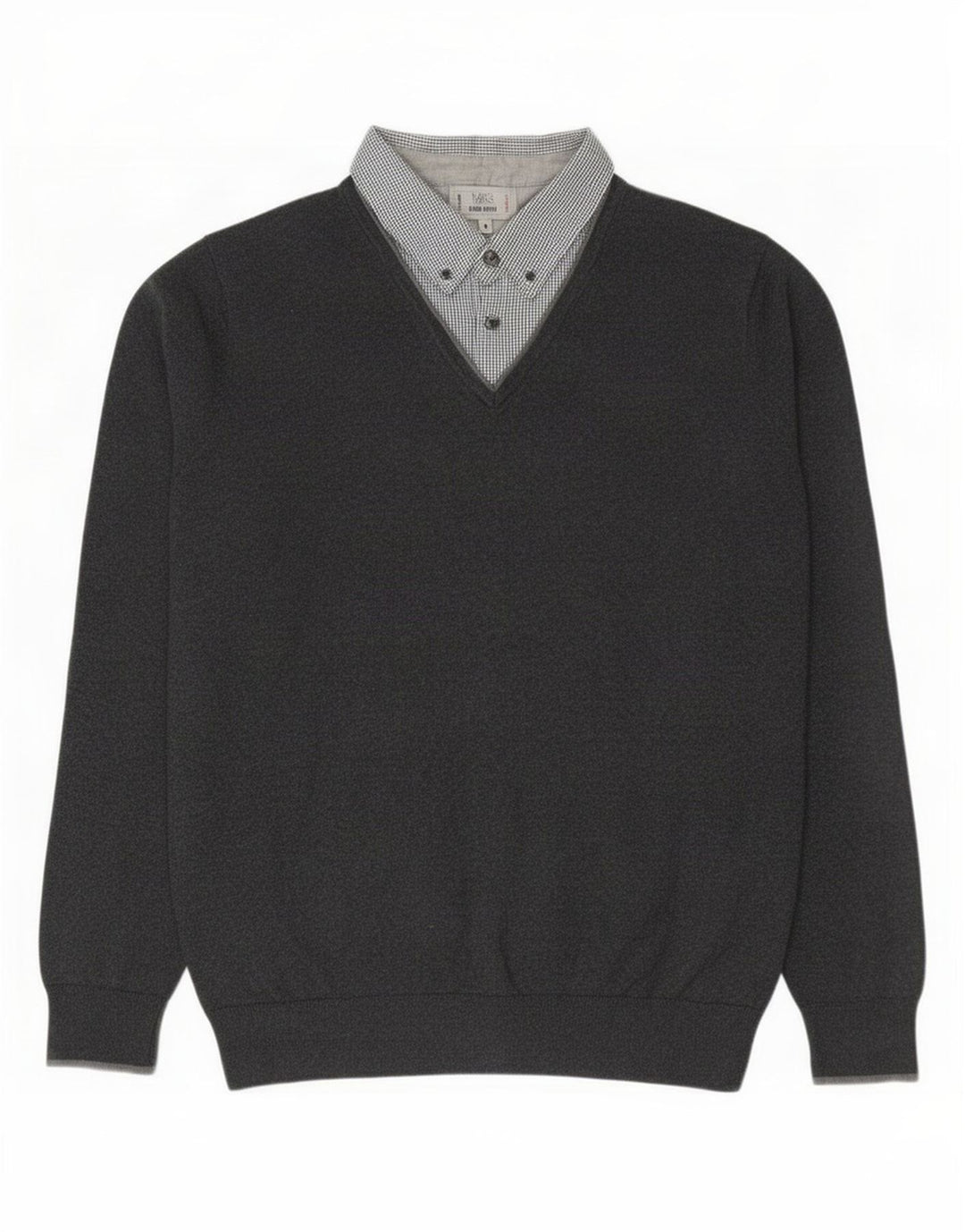 Marks & Spencer Herren-Pullover mit Rollkragen, reguläre Passform, mittelgrau