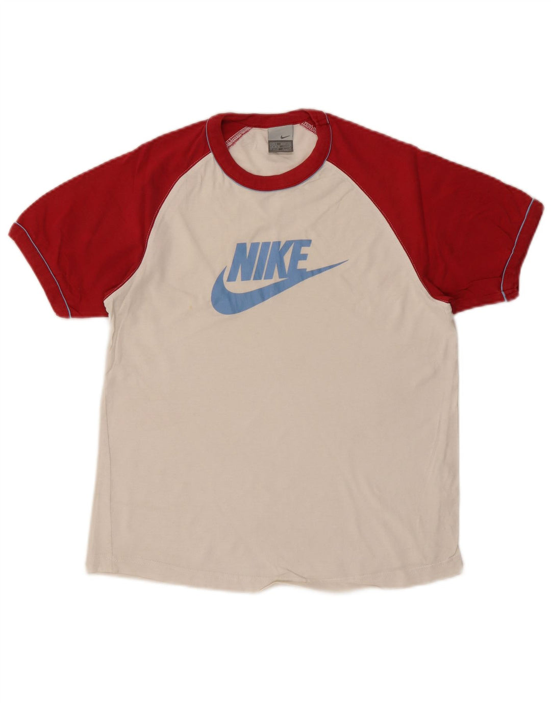 NIKE Herren-T-Shirt mit Grafik, UK, Größe 36/38, Größe S, Weiß, Farbblock