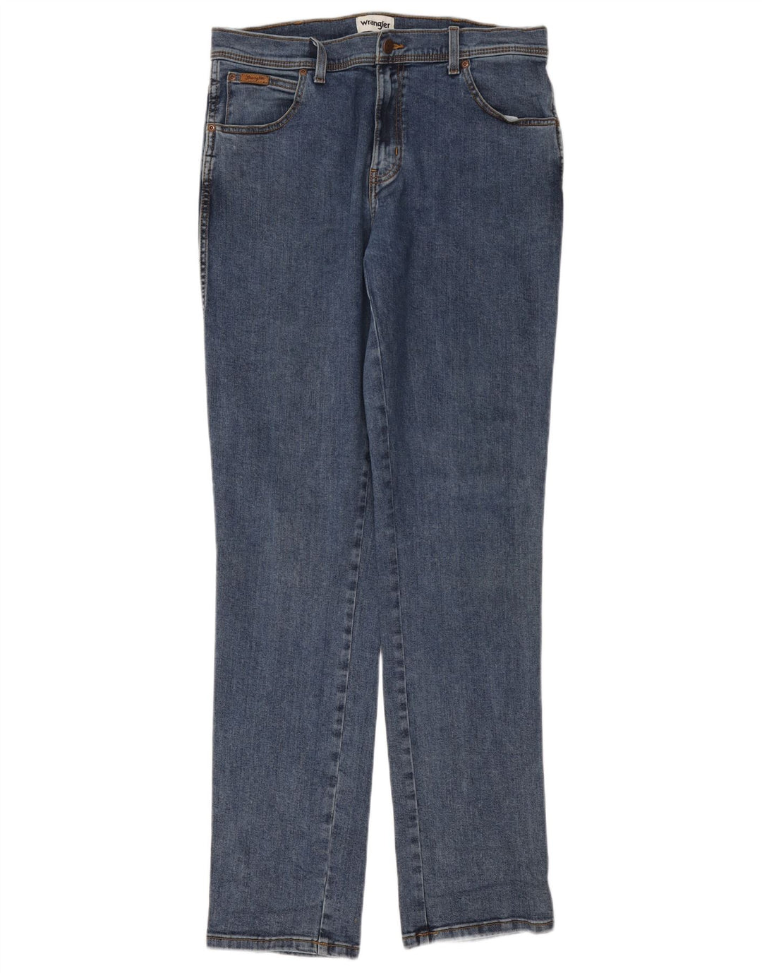 Wrangler Herren Texas Straight Jeans W36 L36 Blaue Baumwolle