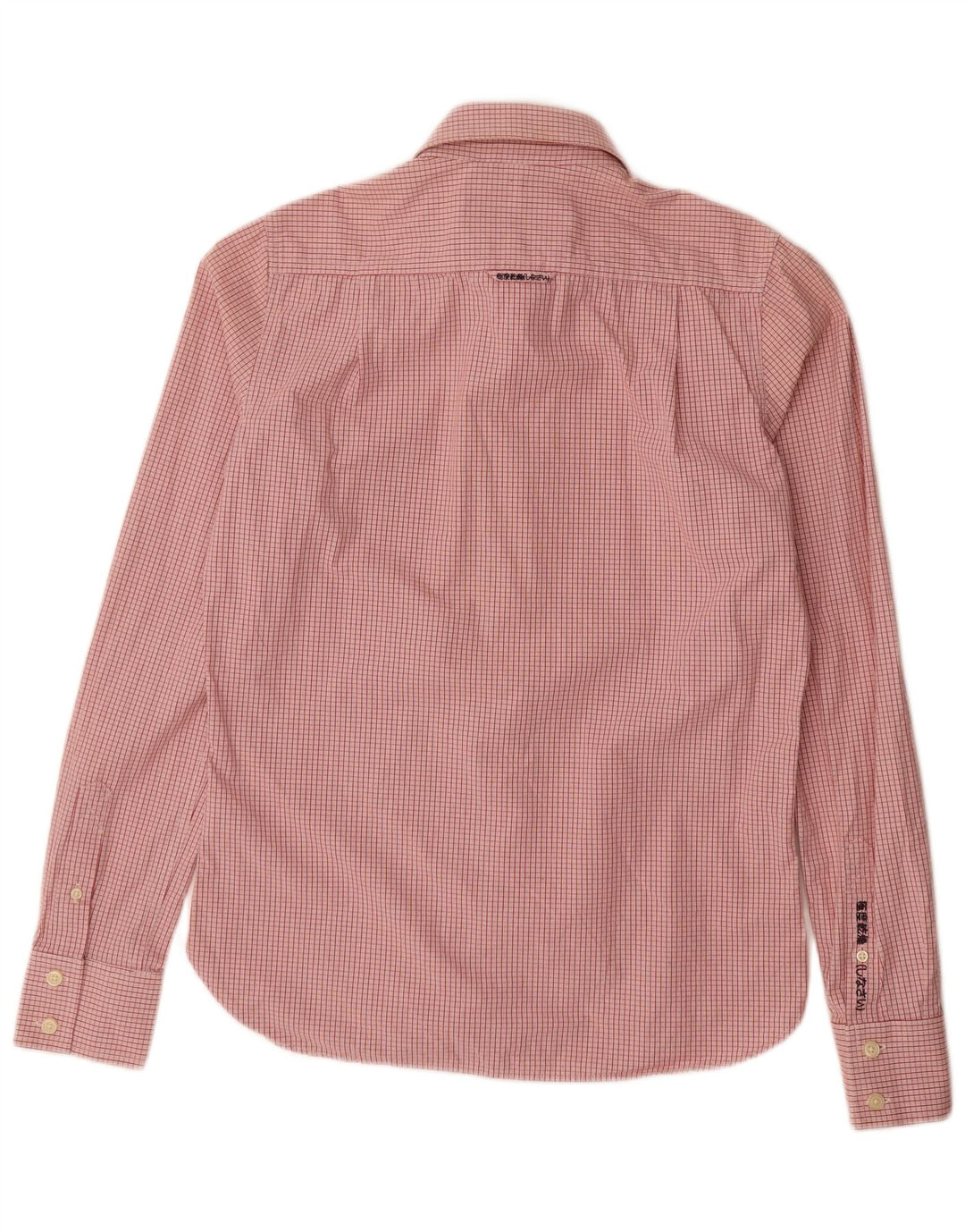 Superdry Herren-Hemd aus mittelroter Karo-Baumwolle