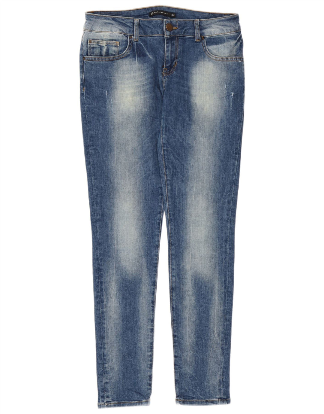 Zara Damen Skinny Jeans EU 40 Medium W30 L30 Blau