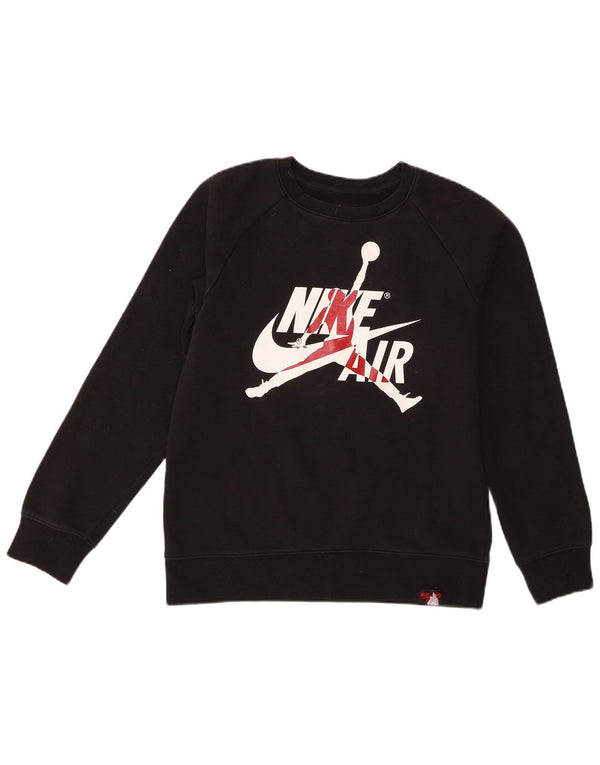 Jordan Jungen-Sweatshirt mit Grafik, 12–13 Jahre, Größe L, schwarze Baumwolle