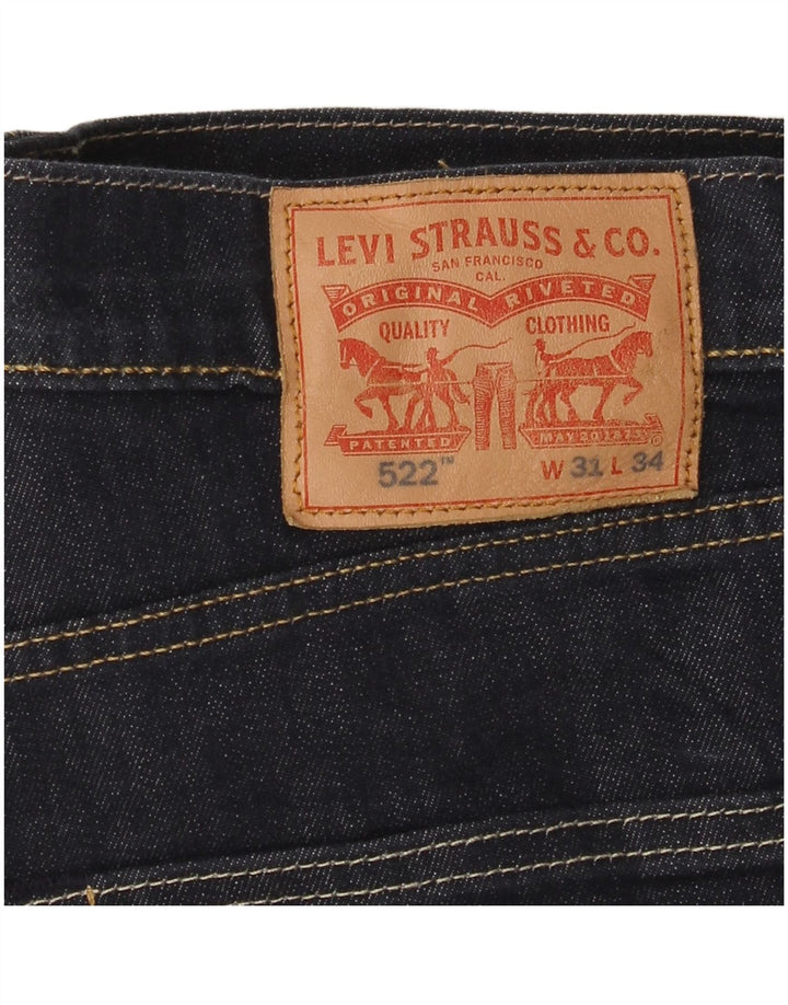 Levi's Herren 522 Slim Tapered Jeans W31 L28 Marineblau