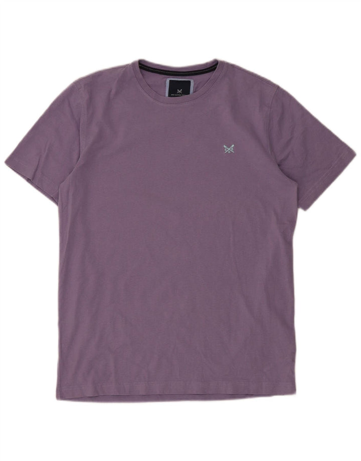 CREW CLOTHING Herren T-Shirt Top aus mittelvioletter Baumwolle