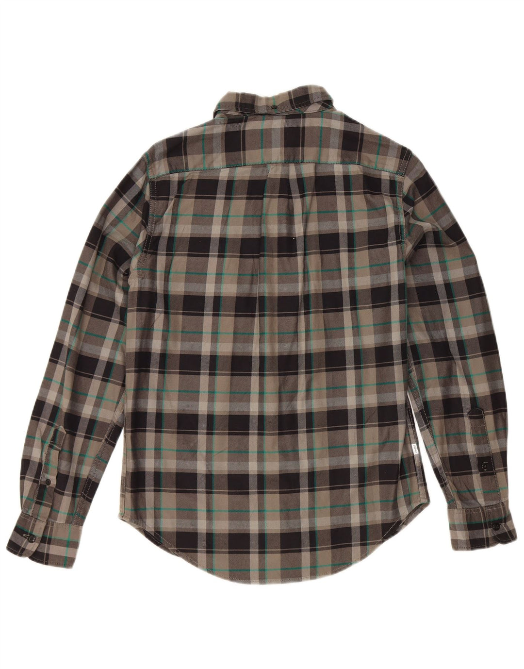 Levi's Herren-Flanellhemd mit schmaler Passform, klein, grau kariert, Baumwolle