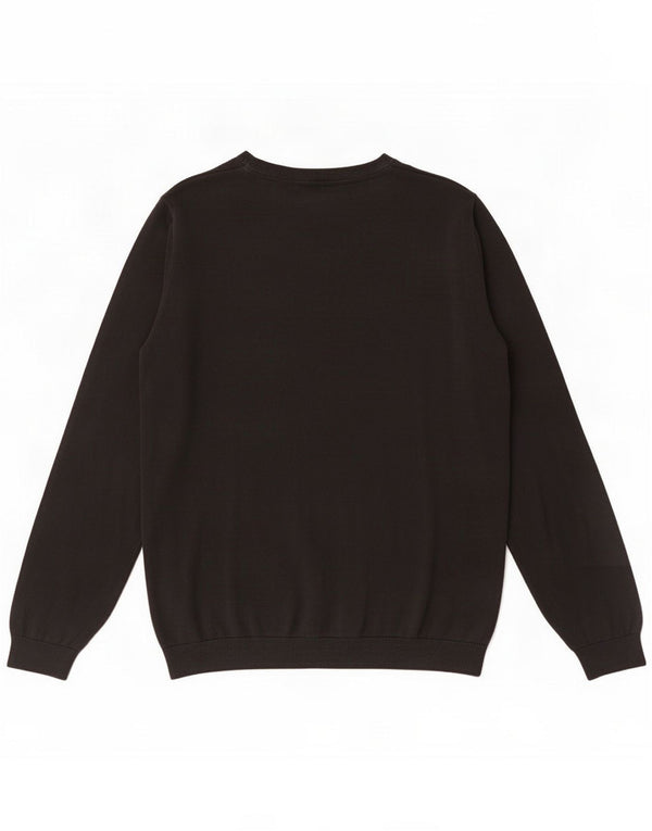 Marks & Spencer Jungen-Pullover mit V-Ausschnitt, 15–16 Jahre, XL, schwarze Baumwolle