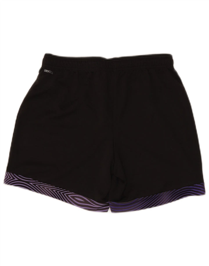 PUMA Damen Sportshorts UK 10 Small Schwarz Geometrisch Polyester