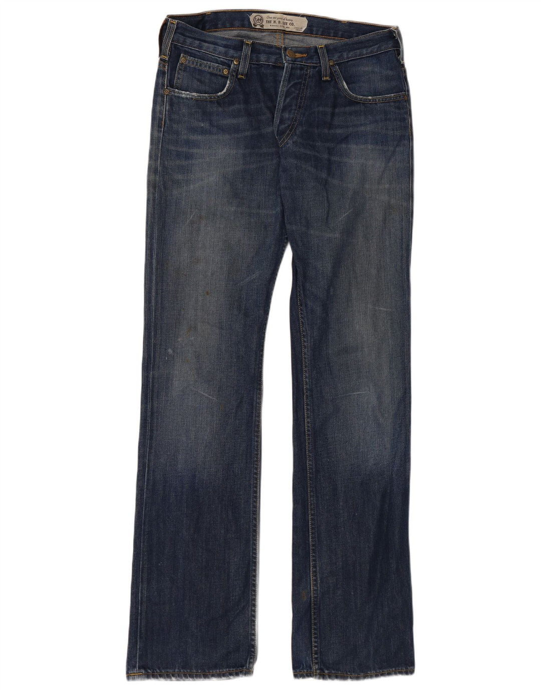 LEE Herren Knox Straight Jeans W32 L34 Marineblaue Baumwolle