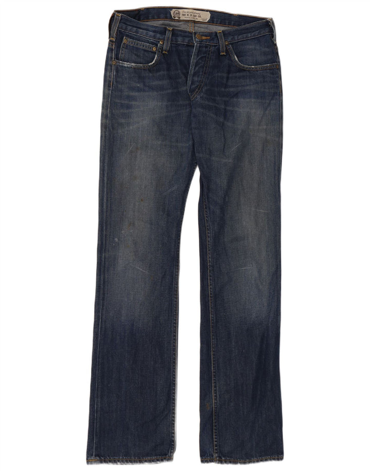 LEE Herren Knox Straight Jeans W32 L34 Marineblaue Baumwolle