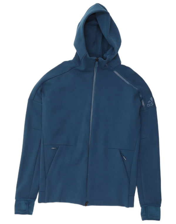 ADIDAS Herren-Kapuzenpullover mit Reißverschluss, mittelgroß, Marineblau