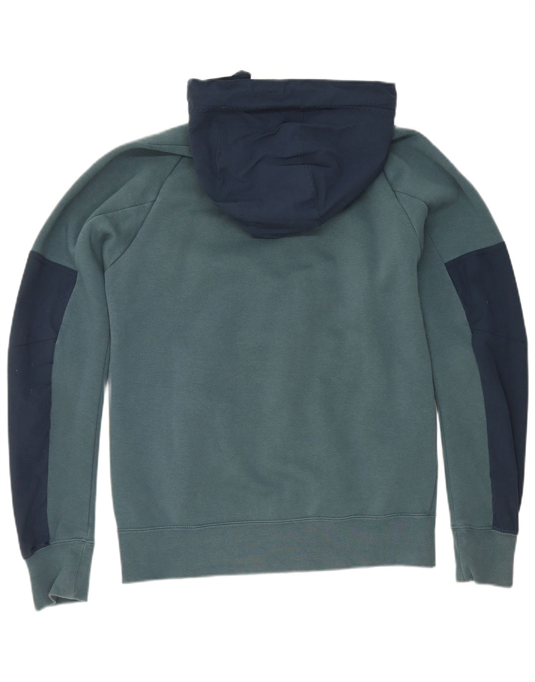 Nike Herren-Kapuzenpullover mit Reißverschluss, klein, blaues Farbblock-Polyester