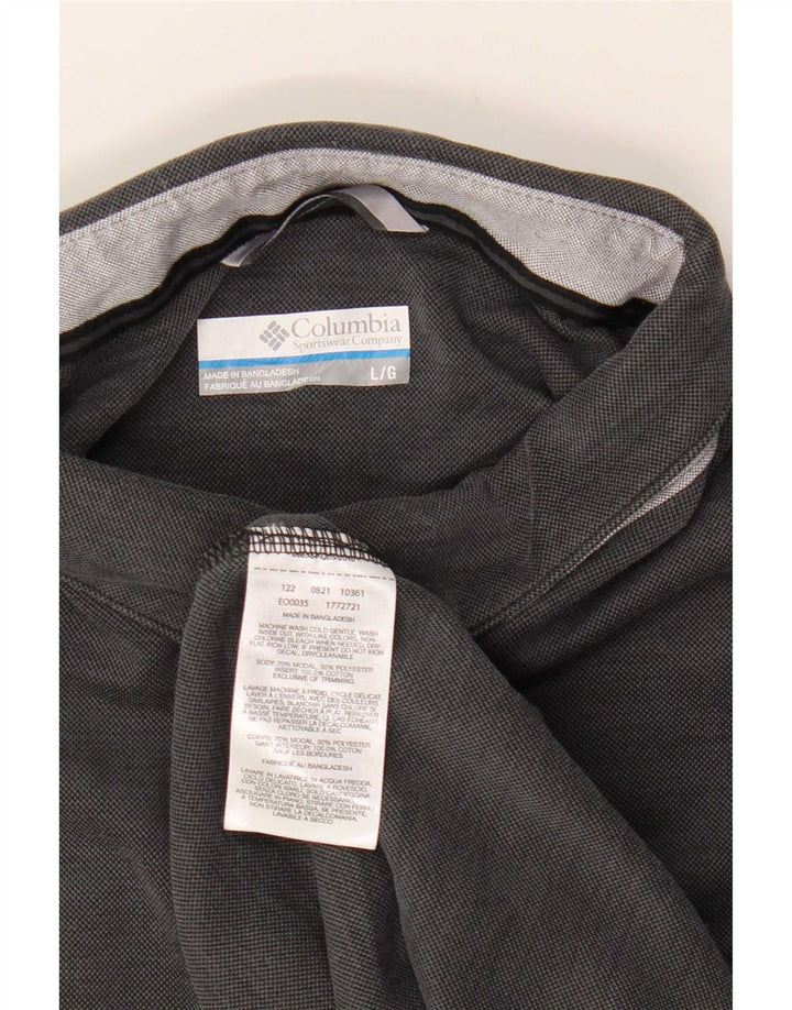 Columbia Herren-Poloshirt, groß, grau, Modal