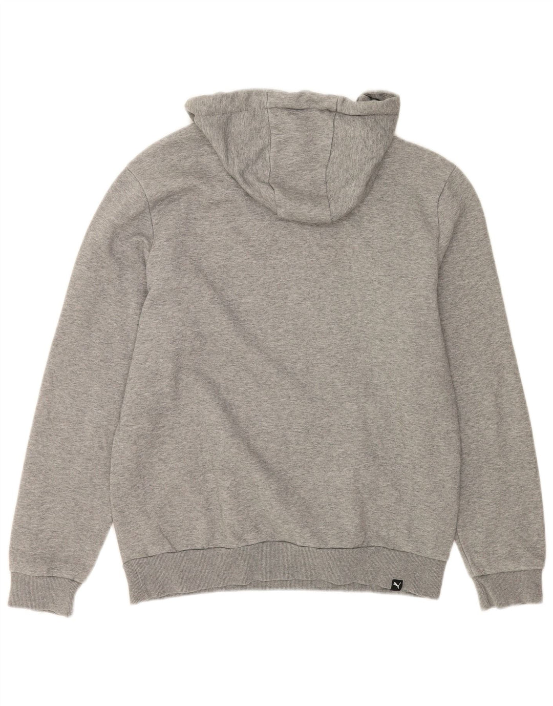 Puma Herren-Kapuzenpullover mit Grafik, mittelgrau gesprenkelte Baumwolle
