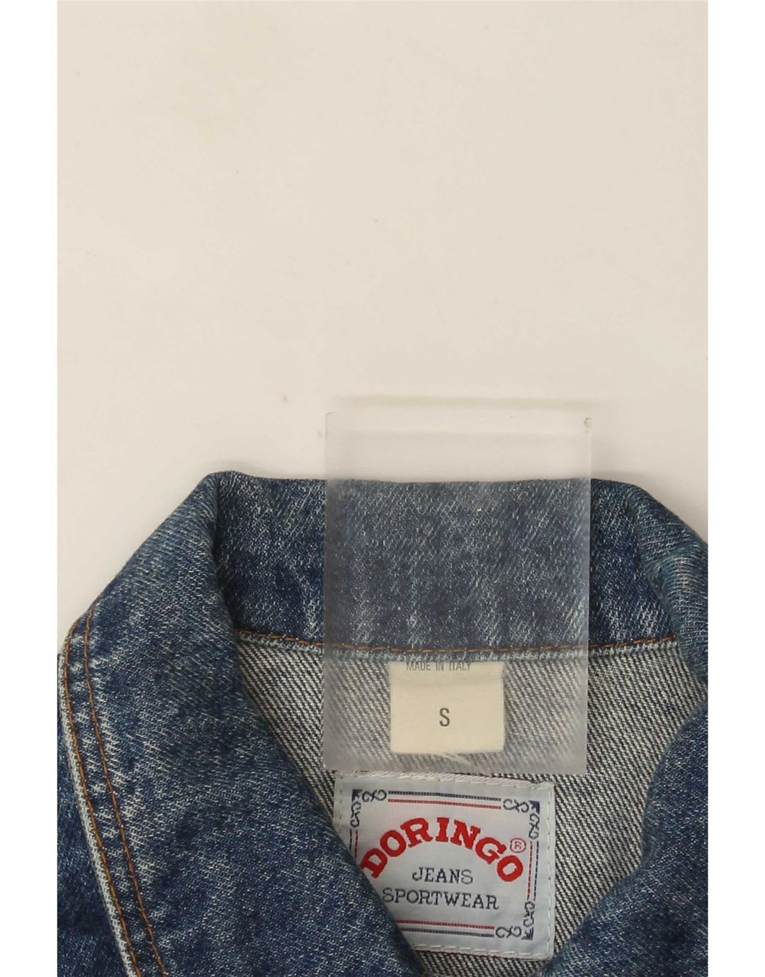 Doringo Womens Crop Denim Jacke UK 10 Small Blaue Baumwolle