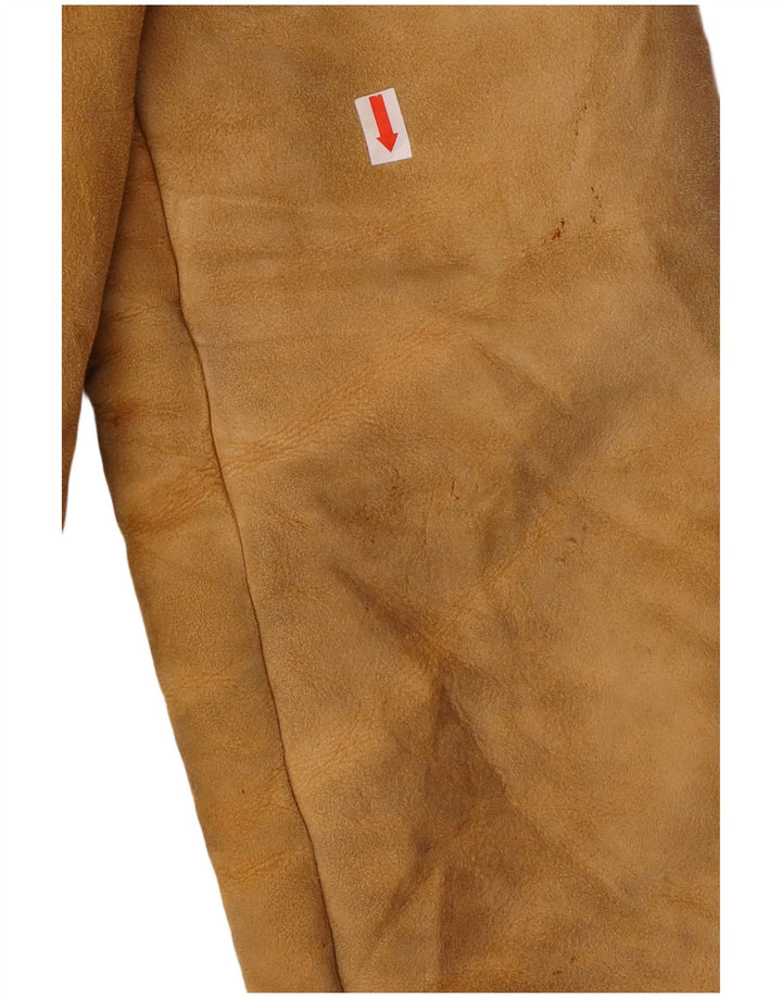 Vintage Damen Sherpa Shearling Mantel UK 14 Large Beige