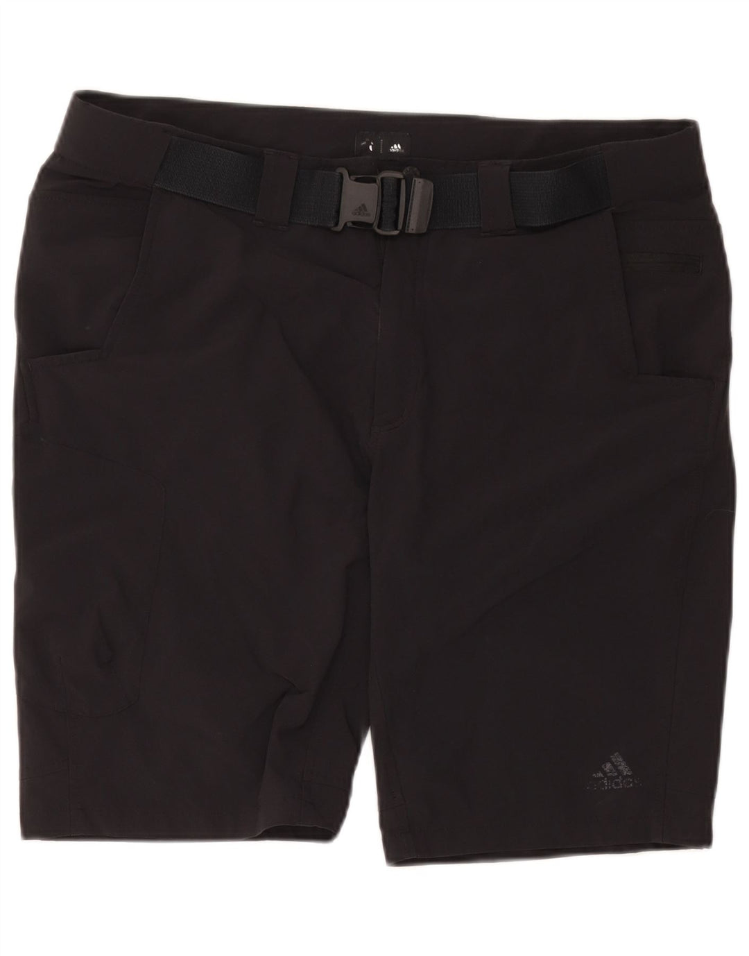 Adidas Herren Cargo-Shorts W38 XL Schwarz Nylon