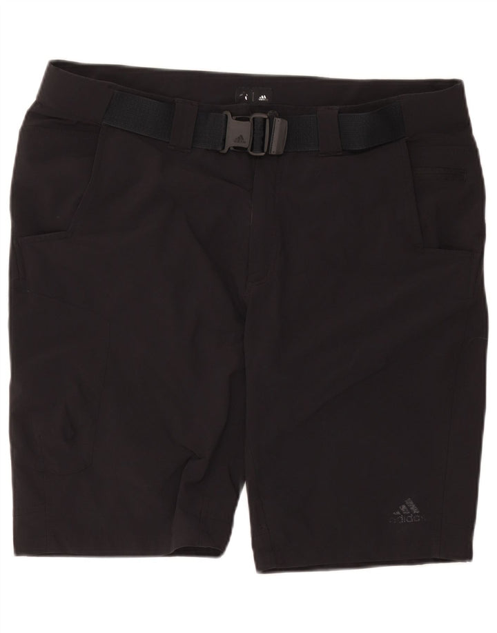 Adidas Herren Cargo-Shorts W38 XL Schwarz Nylon