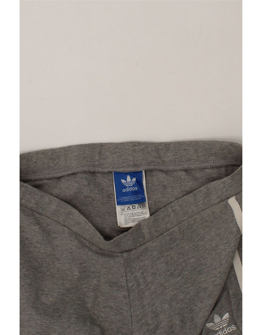 ADIDAS Girls Leggings 13-14 Years Grey Cotton Vintage Adidas and Second-Hand Adidas from Messina Hembry 