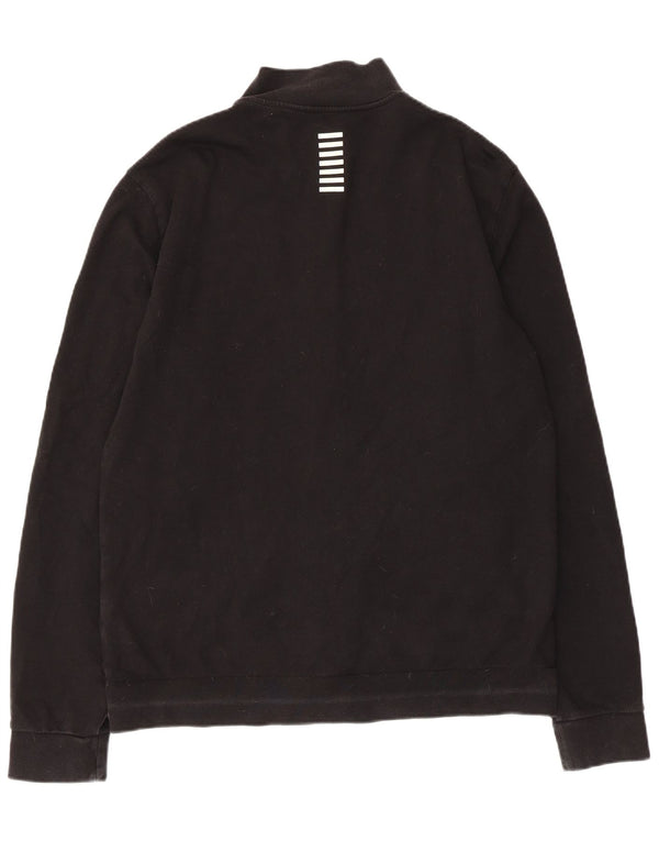 Emporio Armani Herren Graphic Trainingsanzug Top Jacke 2XL Schwarz Baumwolle