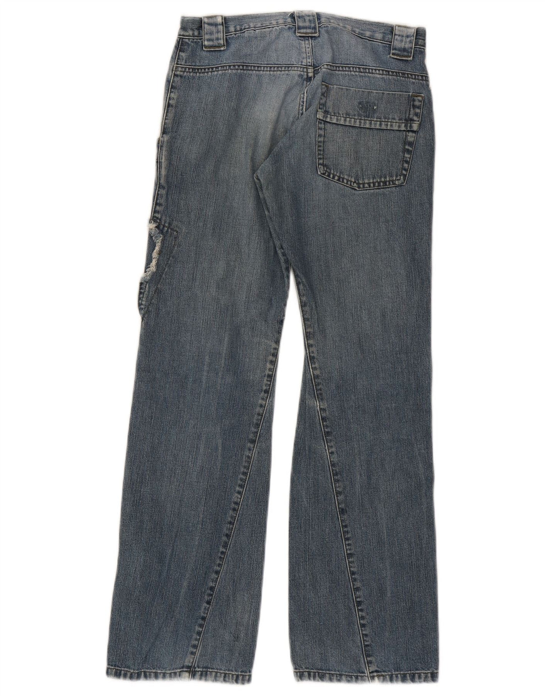 Armani Junior Girls Loose Jeans 10–11 Jahre W26 L28 Blau Patchwork