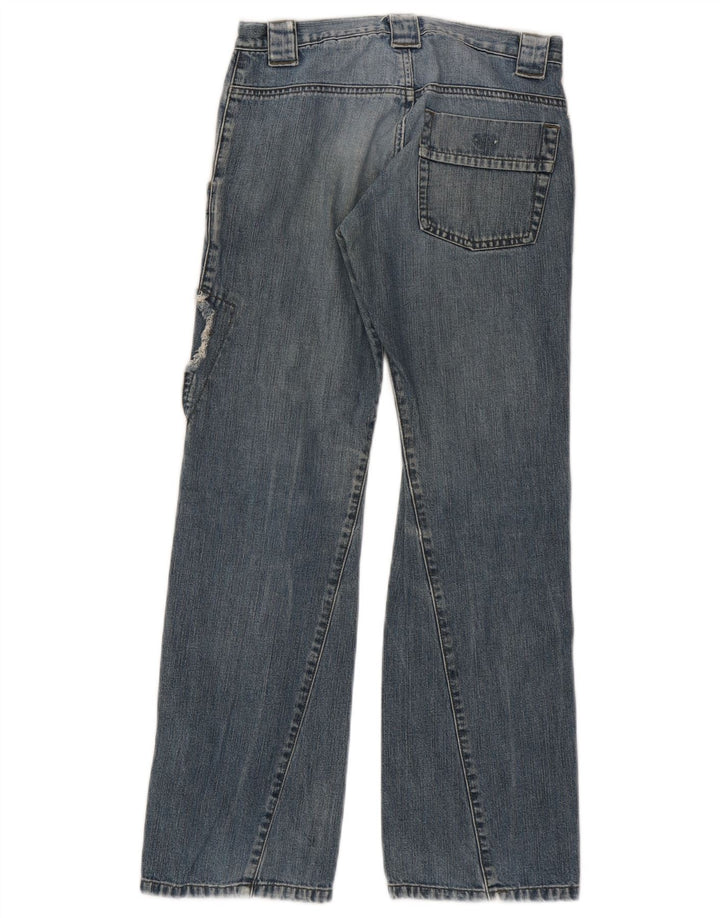 Armani Junior Girls Loose Jeans 10–11 Jahre W26 L28 Blau Patchwork