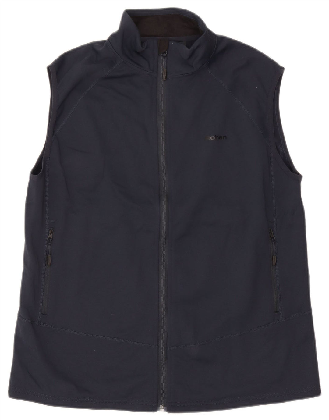 Rohan Herren-Trainingsanzug, ärmellos, Jacke, groß, marineblau, Polyester