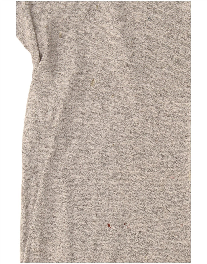 Asics Herren T-Shirt-Oberteil aus mittelgrau gefleckter Baumwolle