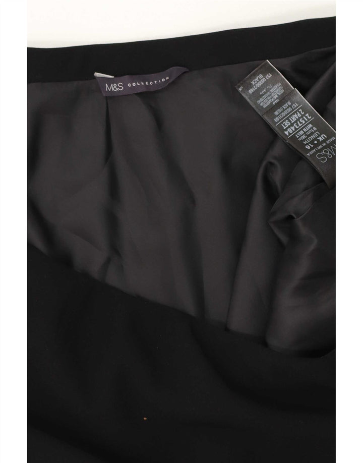 Marks & Spencer Damen A-Linienrock UK 16 Large W34 Schwarz