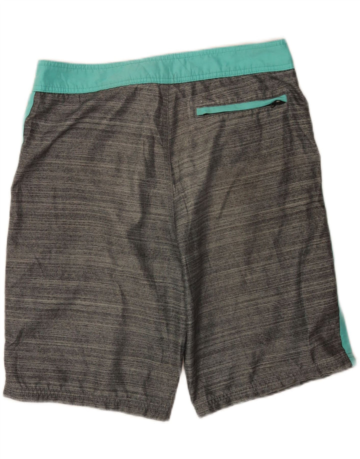 Hurley Herren-Badeshorts mit Grafik, groß, Grau, Farbblock
