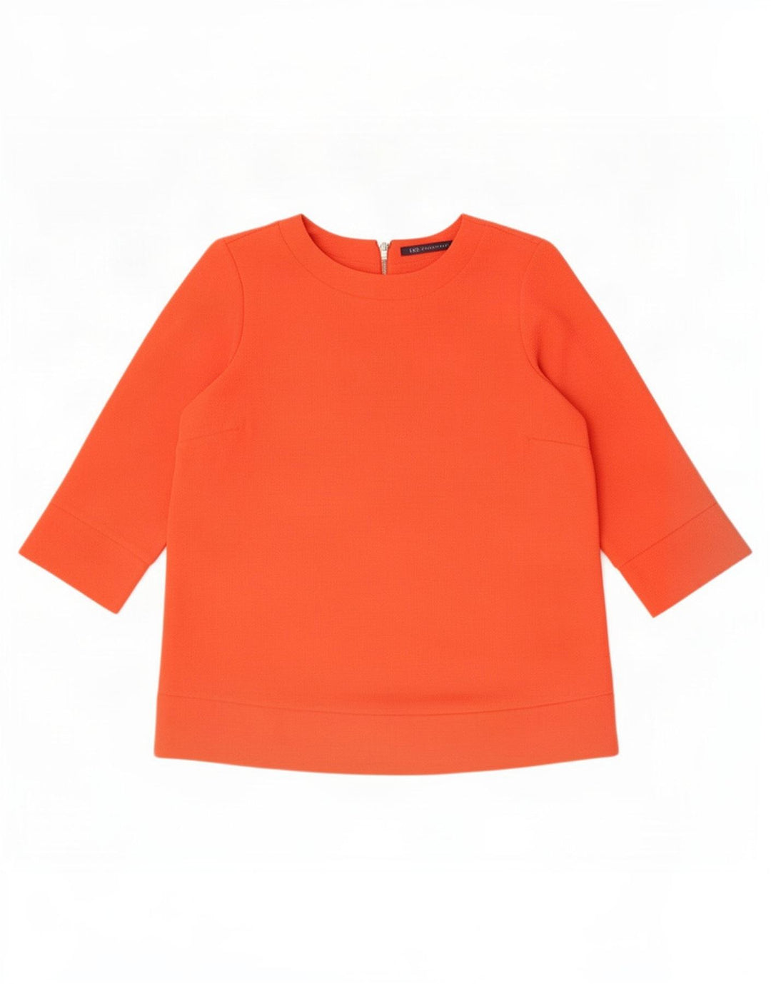 Marks & Spencer Damen-Top, 3/4-Ärmel, UK-Größe 12, Mittelorange, Polyester