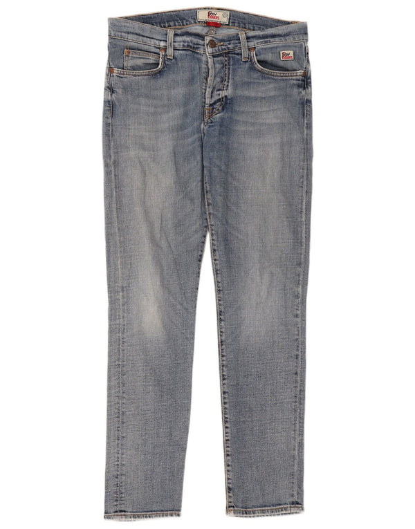 Roy Rogers Damen Slim Jeans W34 L32 Blaue Baumwolle