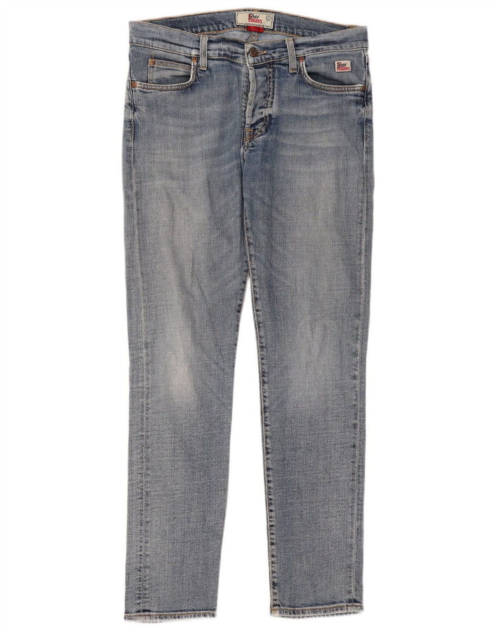 Roy Rogers Damen Slim Jeans W34 L32 Blaue Baumwolle
