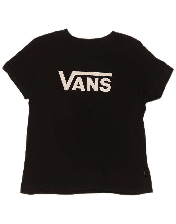 Vans Grafik-T-Shirt für Damen, UK 12, mittelschwarz, Baumwolle