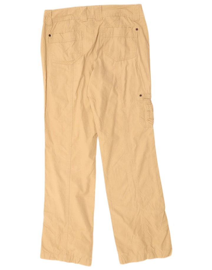EDDIE BAUER Damen gerade Cargohose US 6 Medium W30 L32 Beige