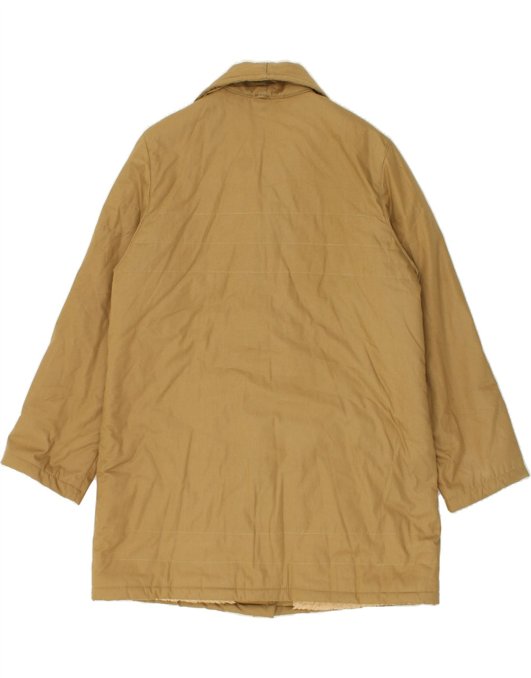 VINTAGE Womens Windbreaker Coat UK 16 Large Beige Vintage Vintage and Second-Hand Vintage from Messina Hembry 