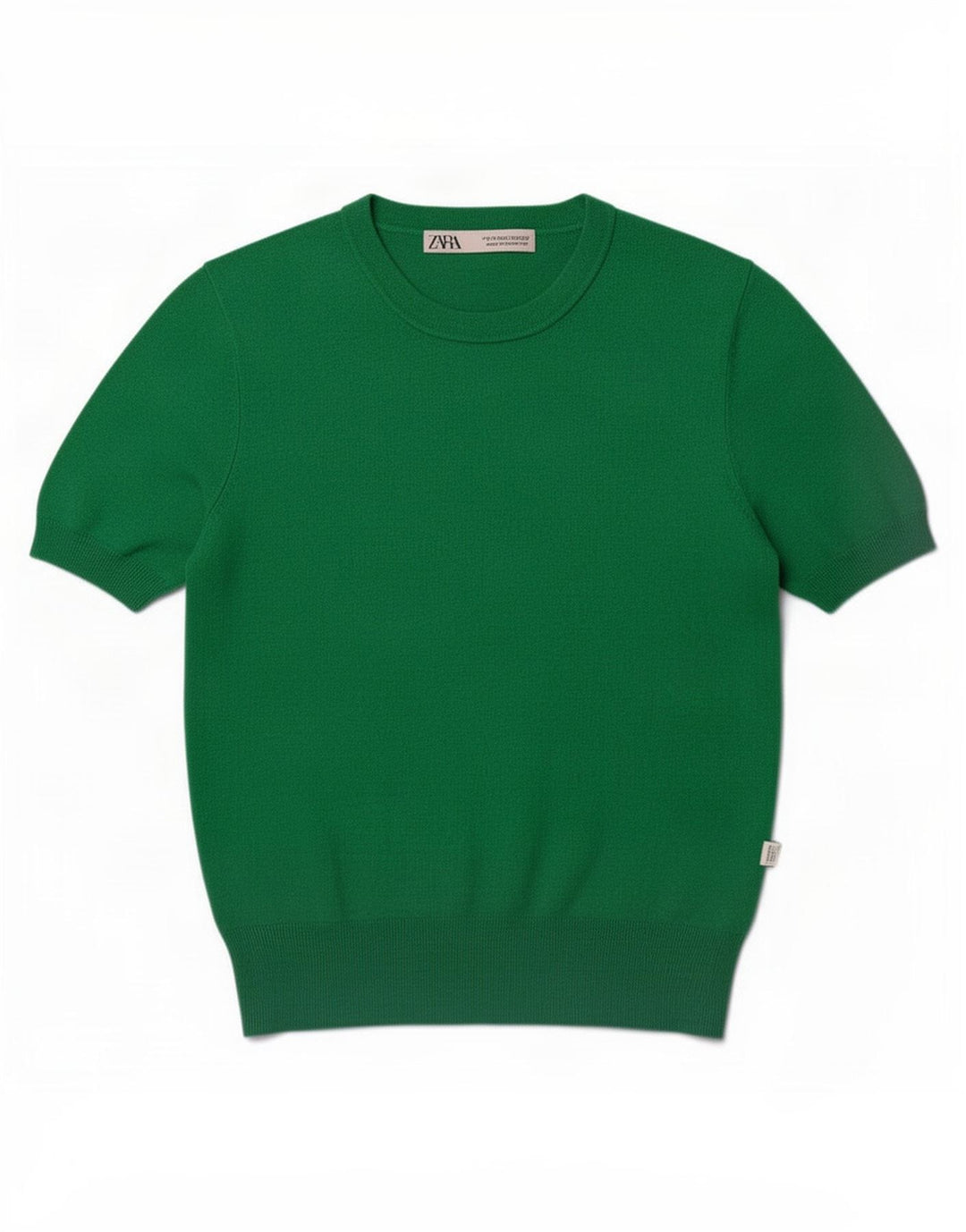 Zara Damen Bluse Top UK 12 Mittelgrün