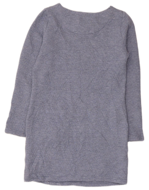 Joules Damen-Etuikleid mit langen Ärmeln, Gr. 8, Blau, Polyester