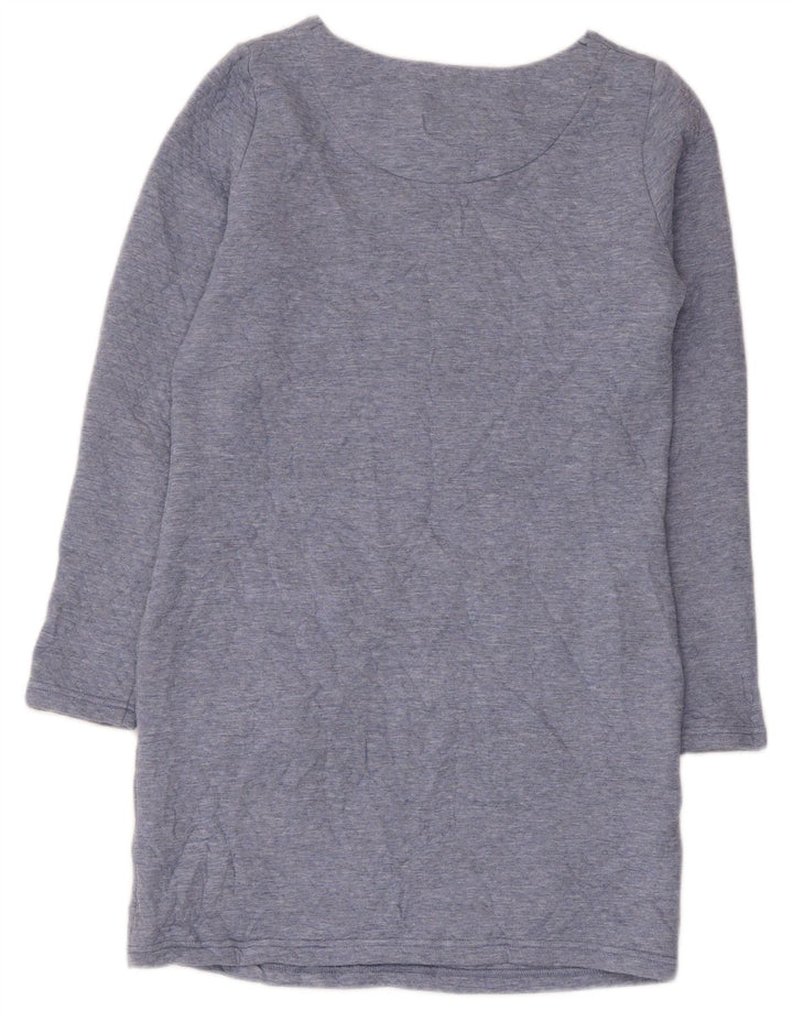 Joules Damen-Etuikleid mit langen Ärmeln, Gr. 8, Blau, Polyester