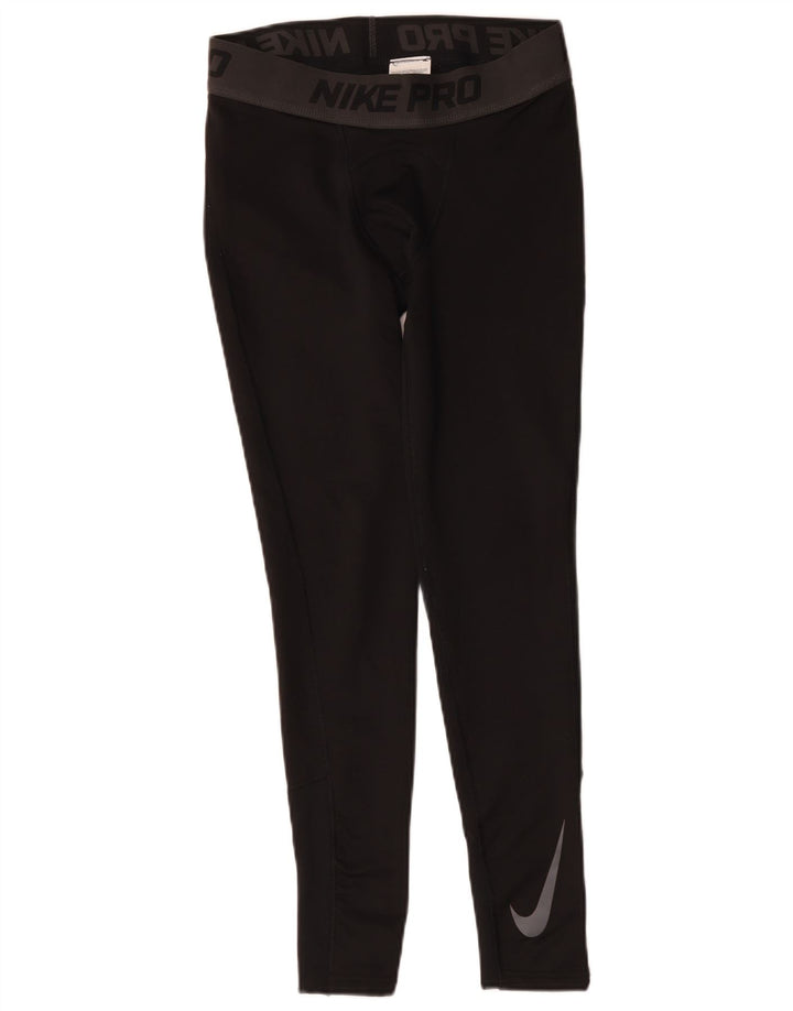 Nike Herren-Leggings, mittelgroß, schwarzes Polyester