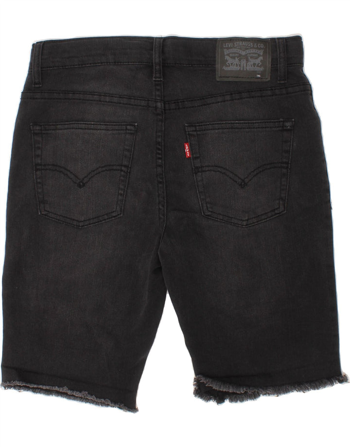 LEVI'S Boys 511 Slim Denim Shorts 13-14 Years W28  Black Cotton Vintage Levi's and Second-Hand Levi's from Messina Hembry 