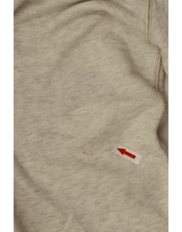 Farah Herren-Sweatshirt-Pullover aus mittelgrau gesprenkelter Baumwolle