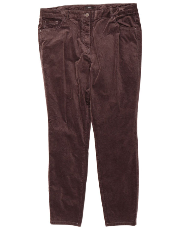 M&Co Damen-Freizeithose, konisch zulaufend, UK 18, XL, W36, L30, Grau, Baumwolle
