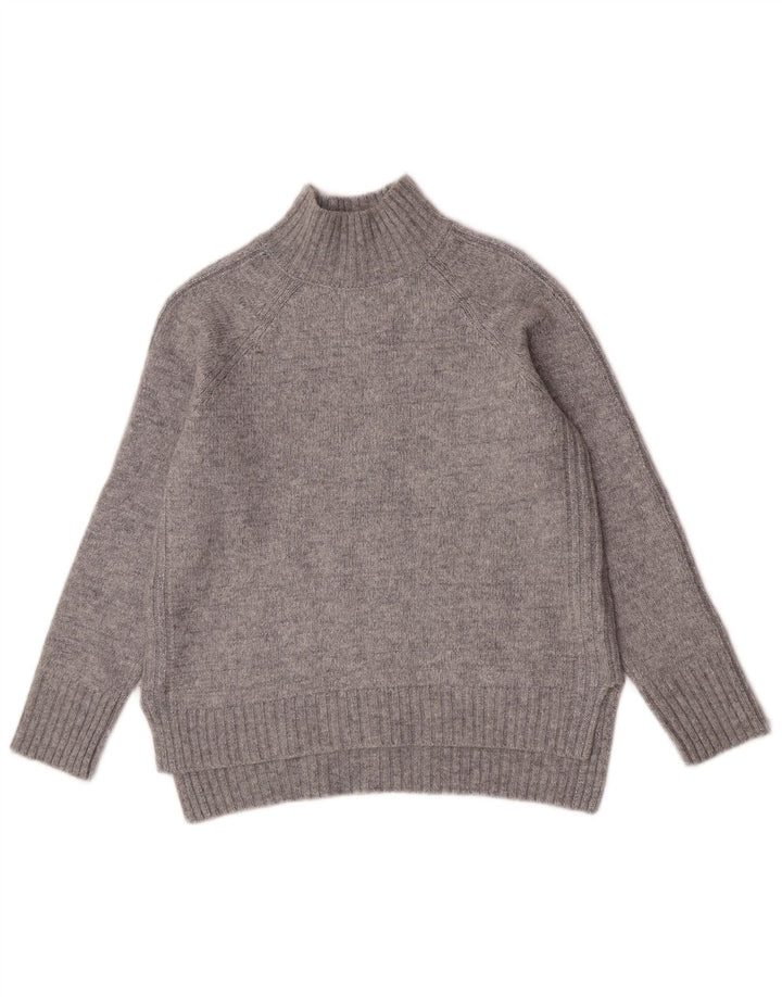 Massimo Dutti Rollkragenpullover für Damen, Gr. 40, Größe L, Grau, Polyamid