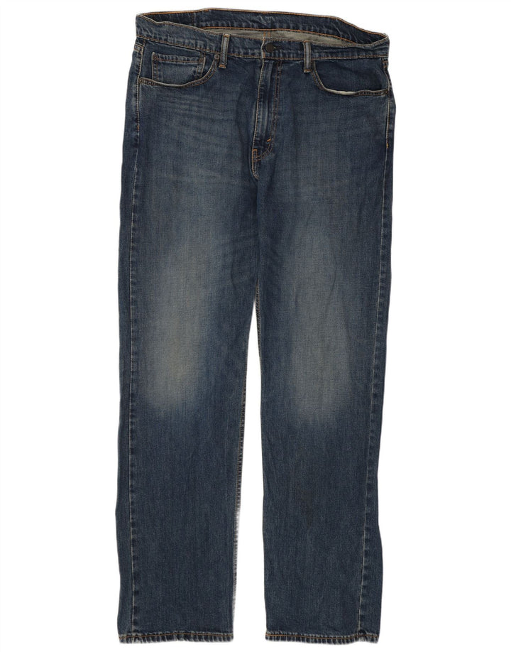 Levi's Herren 505 Straight Jeans W38 L34 Blaue Baumwolle
