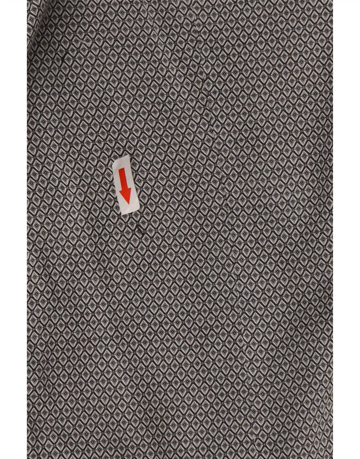 Ted Baker Herren-Hemd mit moderner Passform, Größe 16, groß, grau, geometrisch
